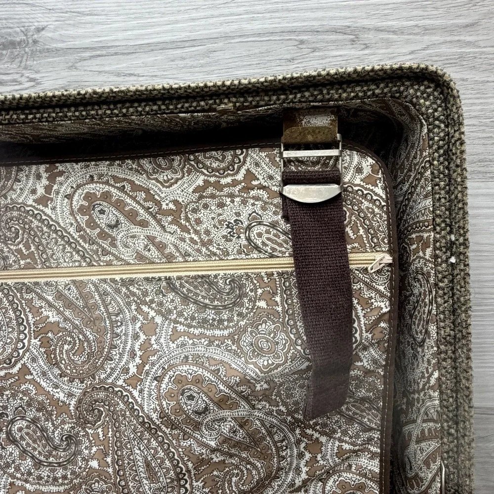 Vintage MCM Hartmann Tweed + Leather 2 Piece Luggage Set 22F005